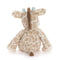 Luxurious Giraffe Blue Plush
