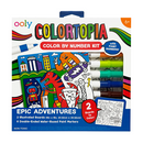 Colortopia: Color by Number Kit with Paint Markers - Epic Adventures
