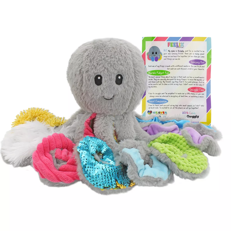 Quiggly the Weighted Sensory Octopus Plush