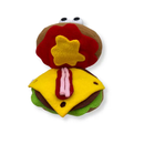 Mini Hamburger Finger Puppet 4"