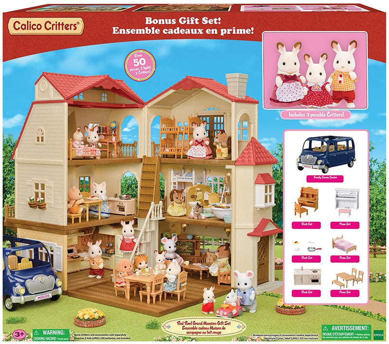 Calico Critters Red Roof Grand Mansion Gift Set