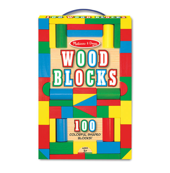 100 Wood Blocks Set ToyologyToys