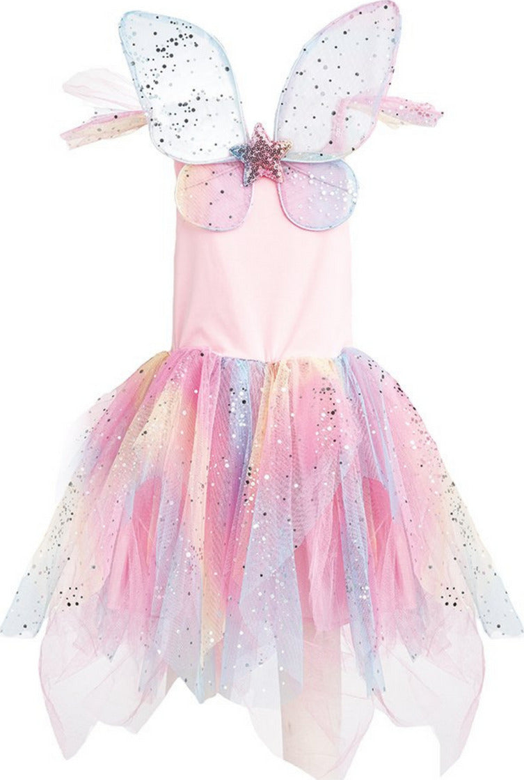Rainbow Fairy Dress & Wings, Multi, Size 5-6