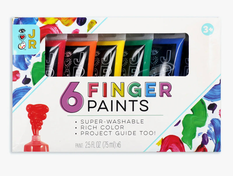 I Heart Art Jr - 6 Washable Finger Paints