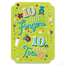Ten Fingers & Toes Baby Card -Disc.