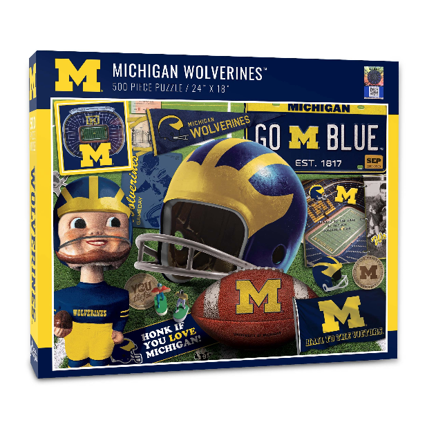 Michigan Wolverines Retro - 500pc puzzle