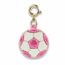 Charm It!! Gold Glitter Soccer ball Charm