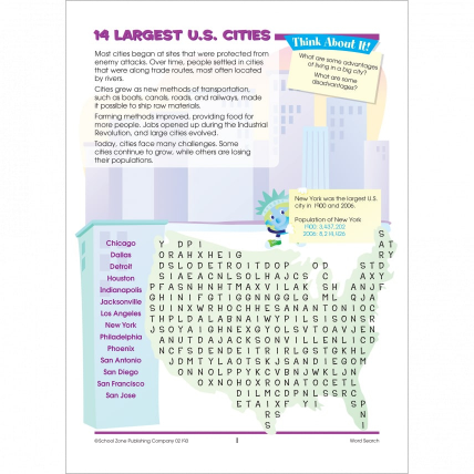 Word Search People & Places Ages 8-Up DC