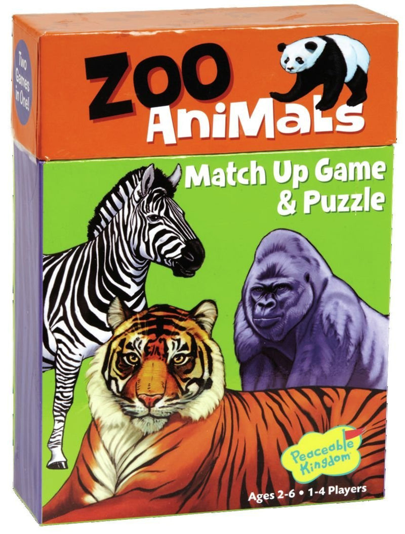 Zoo Animals match Up Game