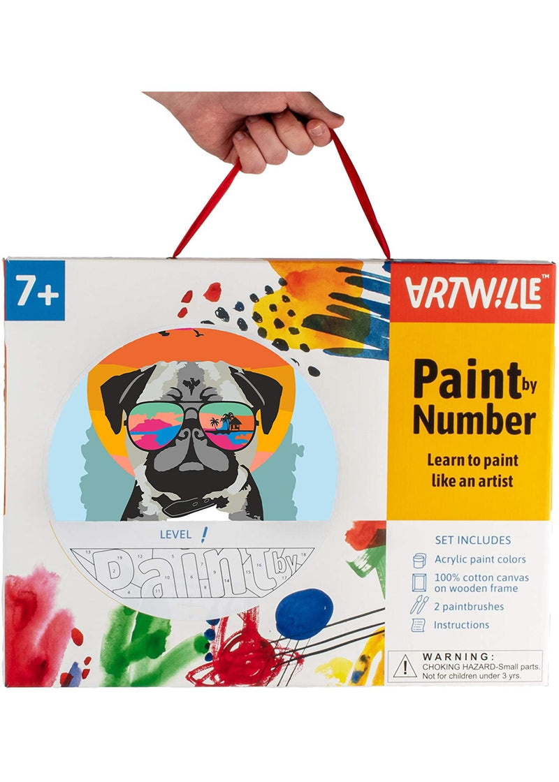 Artwille Paint by Number - Pug On Vacation