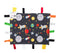 Space Stars Rockets Taggy Blanket Lovey 14x18
