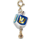 Charm It! Gold Glitter Dreidel Charm