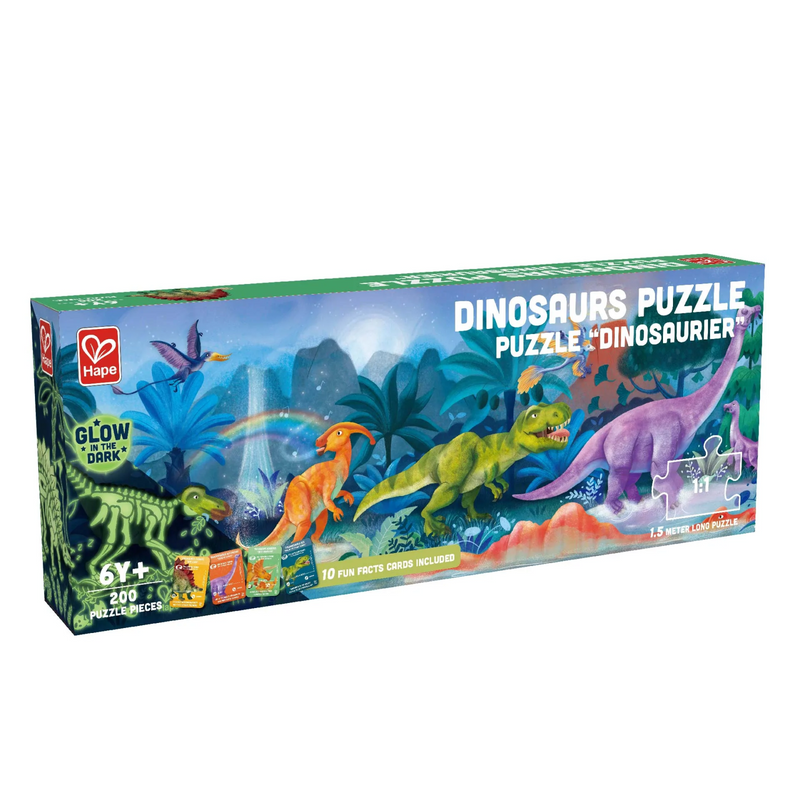 Dinosaurs - 200pc Glow in the Dark Puzzle