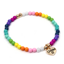 Charm It !  Rainbow Stretch Bracelet 4mm