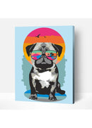 Artwille Paint by Number - Pug On Vacation