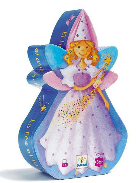 Silhouette Puzzle Fairy & Unicorn Puzzle 36pc