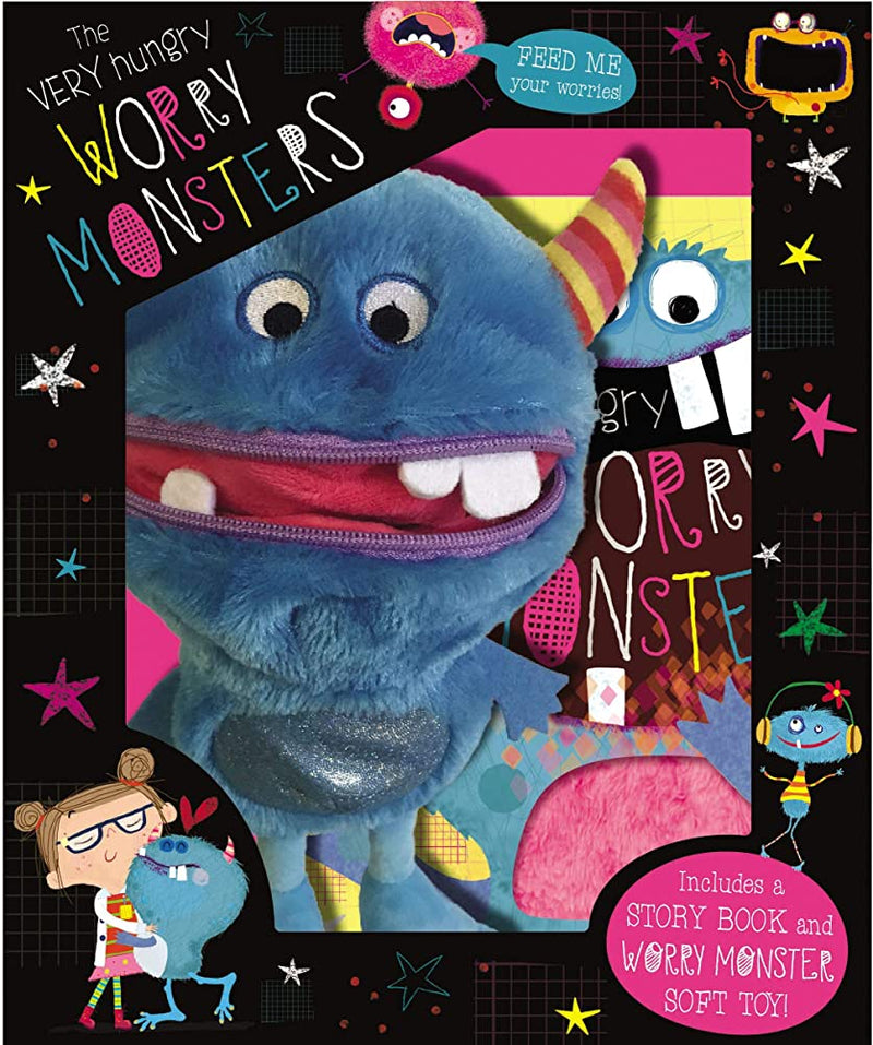 The Very Hungry Worry Monster Plush and Book Set