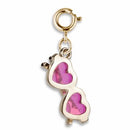 Charm it! Gold Heart Sunglasses Charm - Toyology Toys