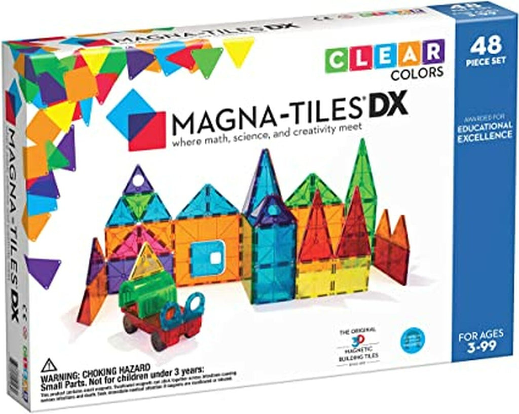 Magna-Tiles Clear Colors 32 piece Set – ToyologyToys