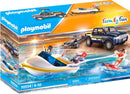 Pick Up with Speedboat Playmobil
