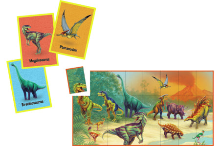 Match Up Dinosaurs Game and Puzzle