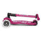 Maxi Deluxe Scooter  LED Foldable - Berry Red