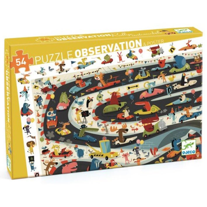 Automobile Rally Observation Puzzle  54pc ToyologyToys