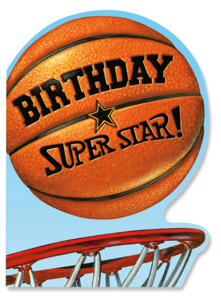 Basketball Birthday Superstar Card ToyologyToys