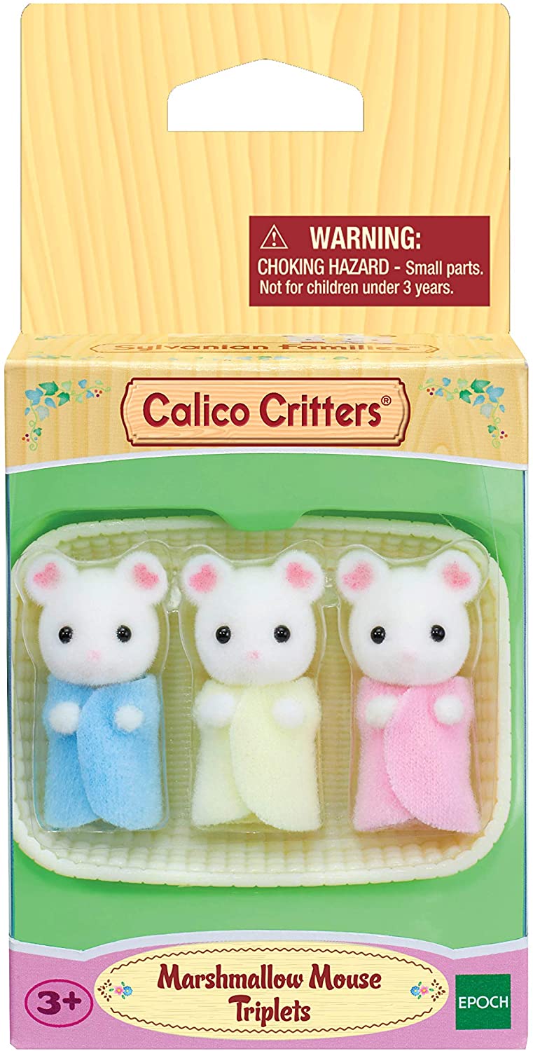Calico Critters Marshmallow Mouse Triplets ToyologyToys