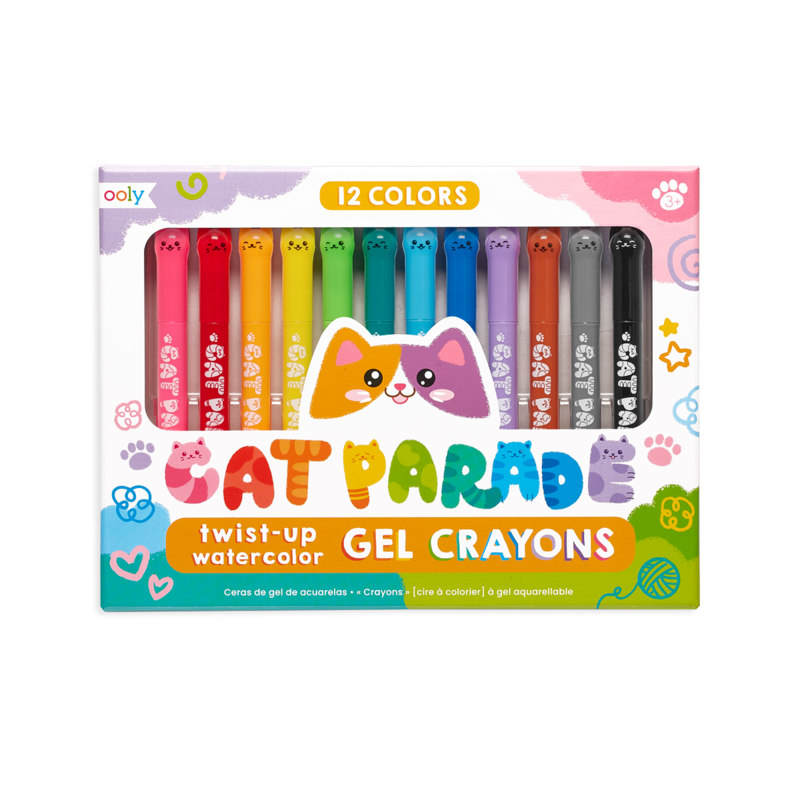 Cat Parade Watercolor Gel Crayons ToyologyToys