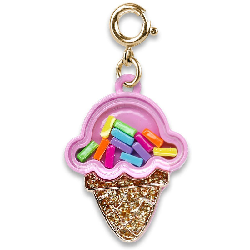 Charm It! Gold Ice Cream Cone Shaker Charm ToyologyToys