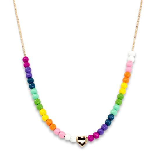 Charm It! Gold Rainbow Bead Necklace ToyologyToys