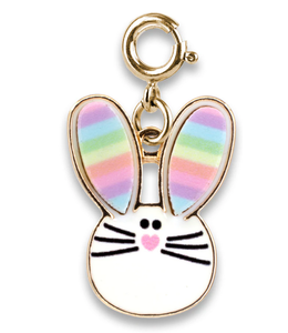Charm It!  Gold Rainbow Bunny  Charm ToyologyToys