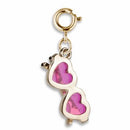 Charm it! Gold Heart Sunglasses Charm ToyologyToys