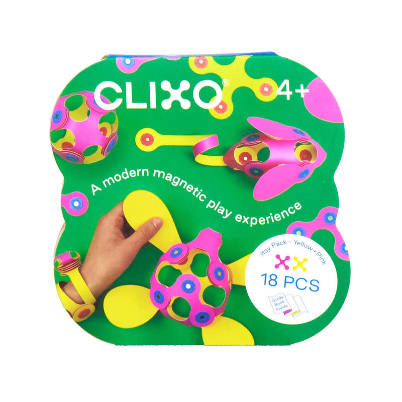 Clixo Itsy Pack Yellow/Pink  - 18pcs ToyologyToys