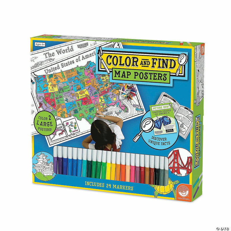 Color & Find Usa And The World ToyologyToys