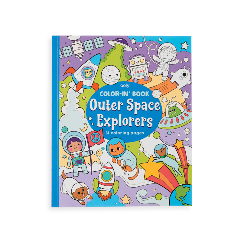 Color-in Book: Outer Space Explorers ToyologyToys