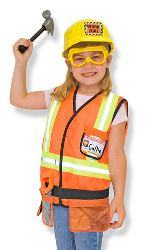 Construction Worker Role Play Costume Set ToyologyToys