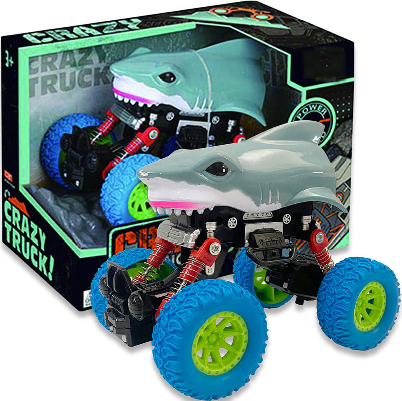 Crazy Truck Pull Back Shark Truck ToyologyToys