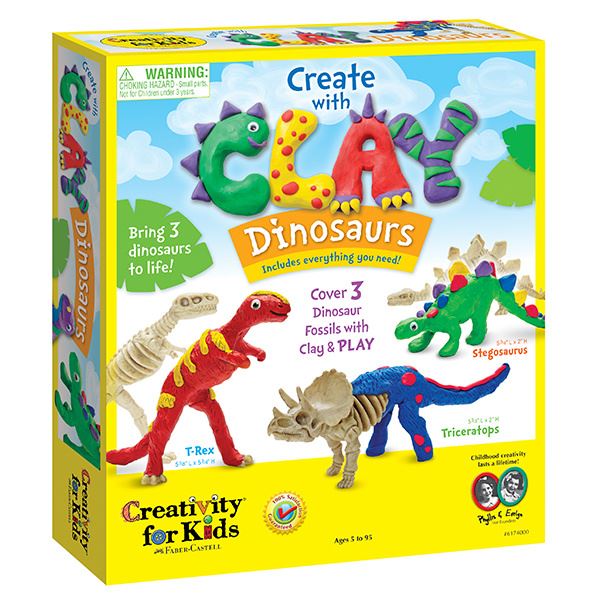 Create with Clay Dinosaurs ToyologyToys