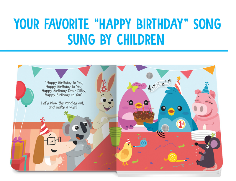 Ditty Bird Happy Birthday Book ToyologyToys