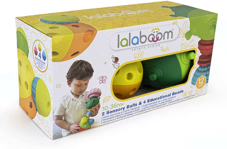Lalaboom Sensory Balls & Beads 12pc ToyologyToys