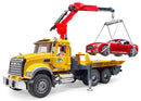 MACK Tow Truck w/Bruder Roadster ToyologyToys