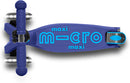 Maxi Deluxe Scooter LED Foldable  Navy Blue ToyologyToys