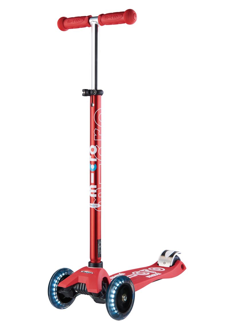 Micro Maxi Deluxe LED Scooters Red ToyologyToys
