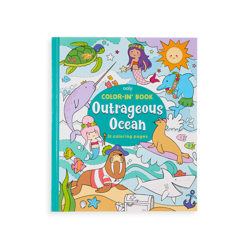 Color-in Book: Outrageous Ocean