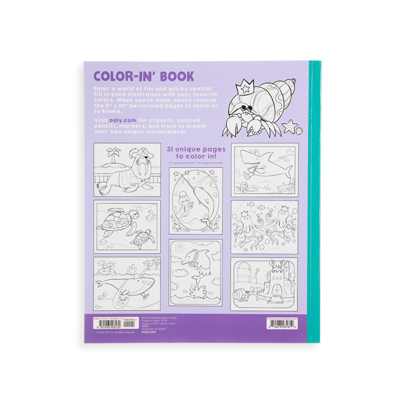 Color-in Book: Outrageous Ocean