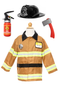 Firefighter Set, Includes 5 Accessories, Tan, Size 5-6