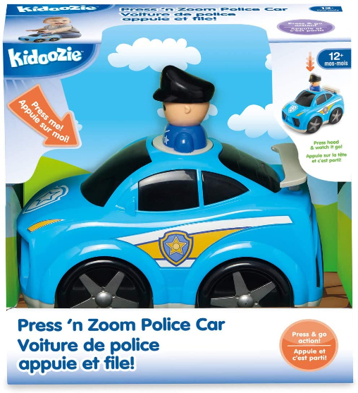 Police Chase Charlie police car push & go toy for toddlers – WOW Toys