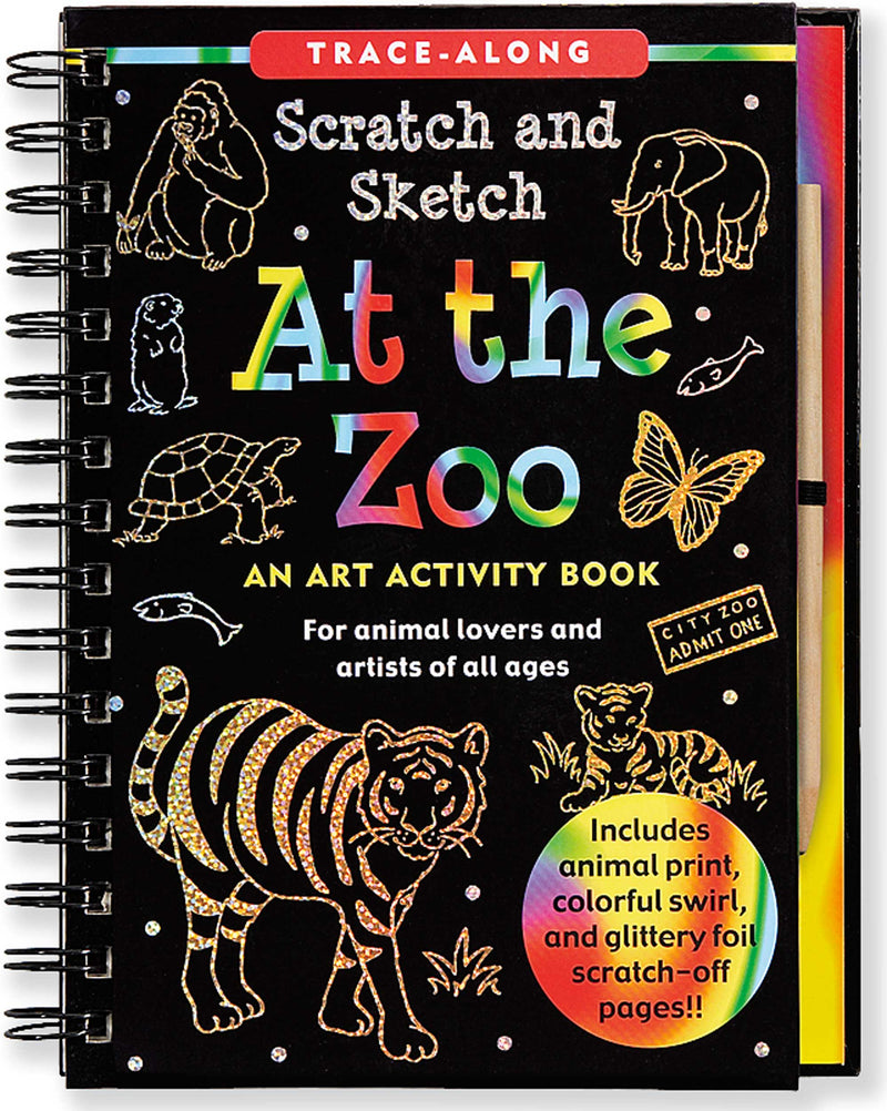 Scratch & Sketch At the Zoo (Trace-Along)